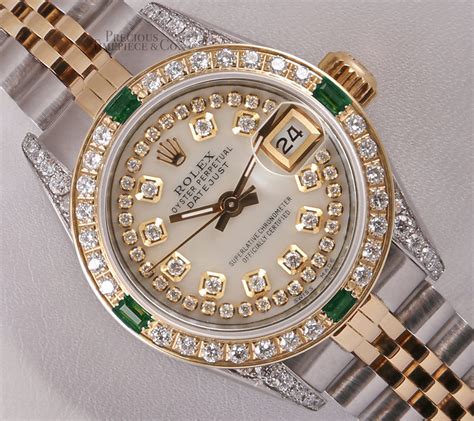 rolex 26mm factory diamond bezel|Rolex datejust 26mm two tone.